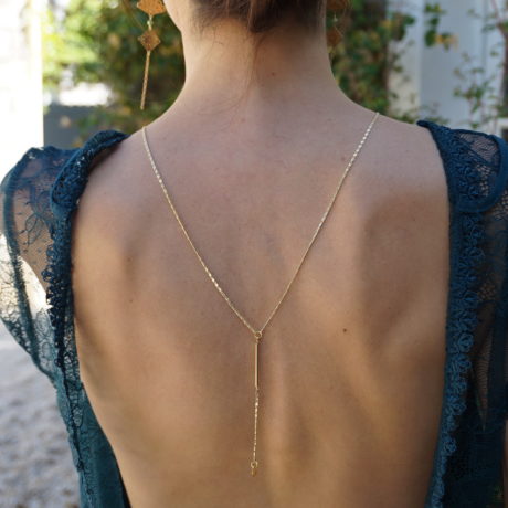 Collier dos doré