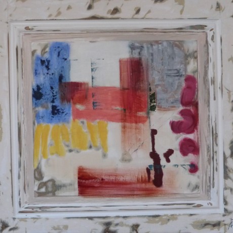 huile sur bois porte ancienne 77,5 cm x 74 cm