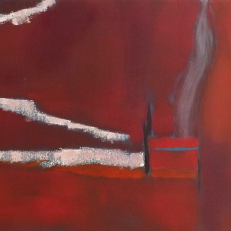 Huile sur toile et sable 100 cm x 50 cm vendue