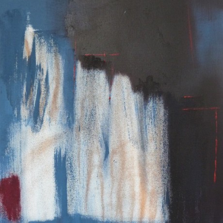 Huile sur toile et sable 50 cm x 61 cm vendue
