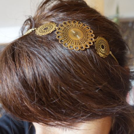 headband doré grande estampe