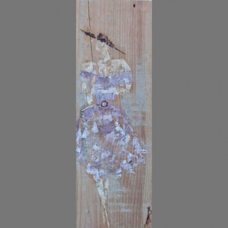 huile sur bois 19cm x 56cm vendue