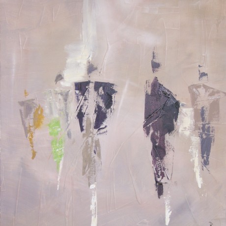 Huile sur toile et matière vendue