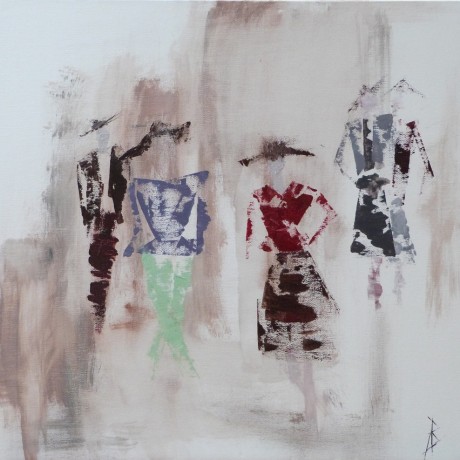 Huile sur toile et matière vendue