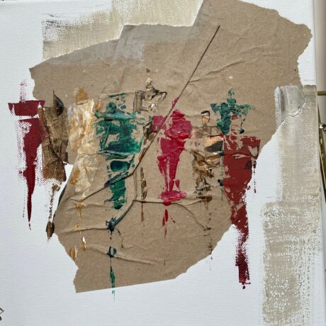 Techniques mixtes sur toile 30 x 30 cm