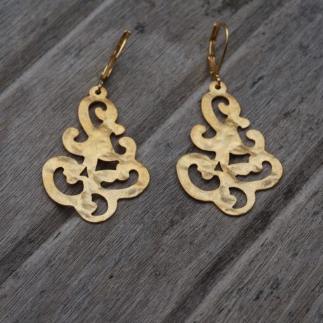 Boucles d&rsquo;oreilles motif arabesque