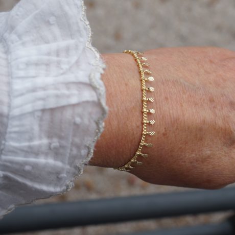 Bracelet fin doré multi pampilles